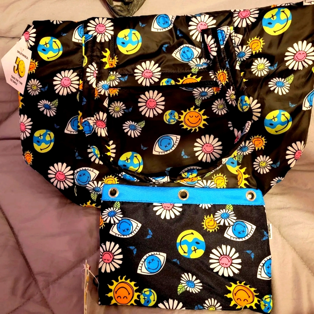 Smiley World Tote/ accessories bag